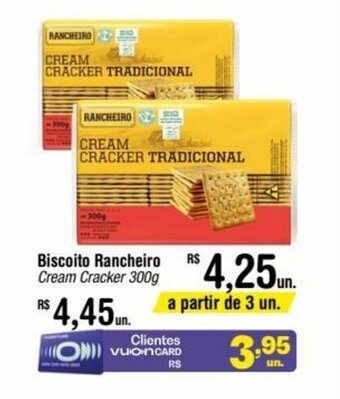 Fort Atacadista Biscoito Rancheiro Cream Cracker 300g oferta