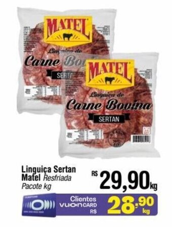 Fort Atacadista Linguiça Sertan Matel Resfriada Pacote kg oferta