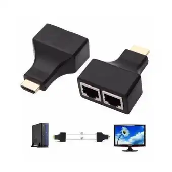 Adaptador extensor hdmi 3d, via cabo rede, 30 metros, 2783 , br cabos
