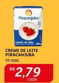 Assaí Atacadista CREME DE LEITE PIRACANJUBA TP 200G oferta