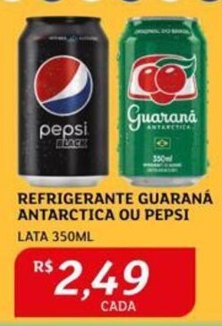 Assaí Atacadista REFRIGERANTE GUARANÁ ANTARCTICA OU PEPSI LATA 350ML oferta