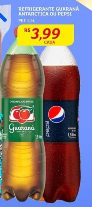 Assaí Atacadista REFRIGERANTE GUARANÁ ANTARCTICA OU PEPSI PET 1,5L oferta