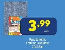 Pano Esfregao Fortlimp Jeans Piso 70x42cm