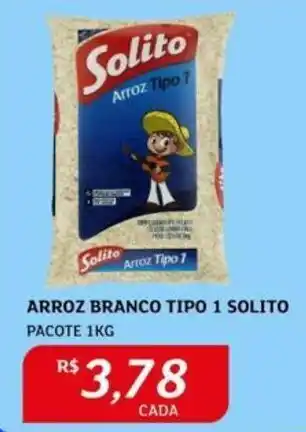 Assaí Atacadista ARROZ BRANCO TIPO 1 SOLITO PACOTE 1KG oferta