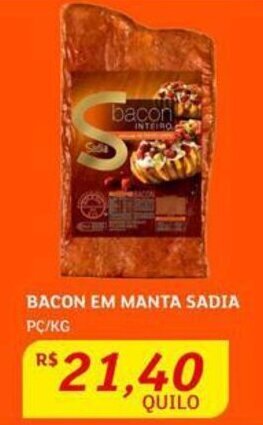 BACON EM MANTA SADIA PC/KG