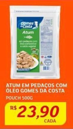 Assaí Atacadista ATUM EM PEDAÇOS.COM OLEO GOMES DA COSTA POUCH 500G oferta