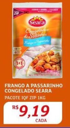Assaí Atacadista FRANGO A PASSARINHO CONGELADO SEARA PACOTE IQF ZIP 1KG oferta