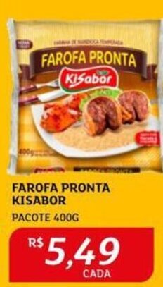 FAROFA PRONTA KISABOR PACOTE 400G