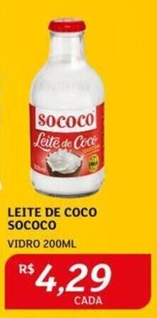 Assaí Atacadista LEITE DE COCO SOCOCO VIDRO 200ML oferta