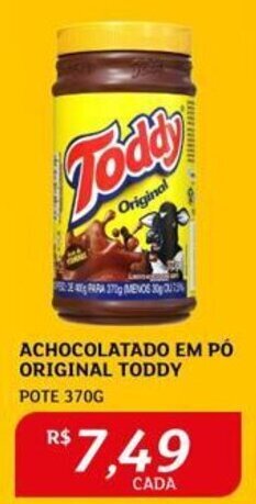 Assaí Atacadista ACHOCOLATADO EM PÓ ORIGINAL TODDY POTE 370G oferta