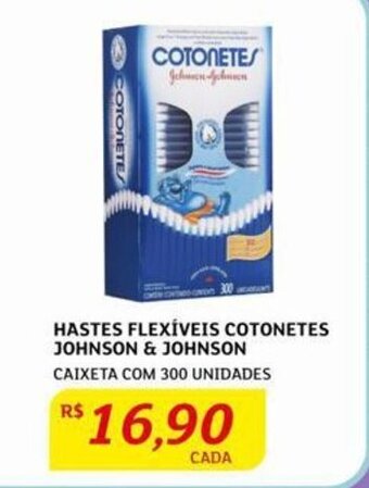 Assaí Atacadista HASTES FLEXÍVEIS COTONETES JOHNSON & JOHNSON CAIXETA COM 300 UNIDADES oferta