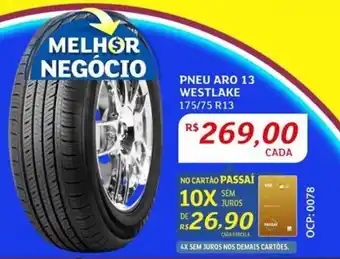 Assaí Atacadista PNEU ARO 13 WESTLAKE 175/75 R13 oferta