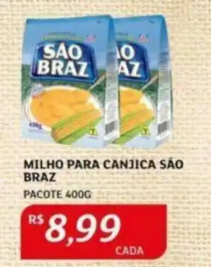 MILHO PARA CANJICA SÃO BRAZ PACOTE 400G