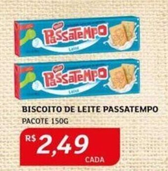 Assaí Atacadista BISCOITO DE LEITE PASSATEMPO PACOTE 150G oferta
