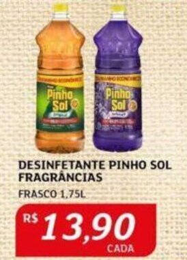 Assaí Atacadista DESINFETANTE PINHO SOL FRAGRÂNCIAS FRASCO 1,75L oferta