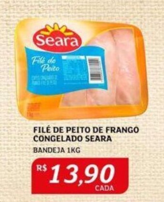 Assaí Atacadista FILÉ DE PEITO DE FRANGO CONGELADO SEARA BANDEJA 1KG oferta