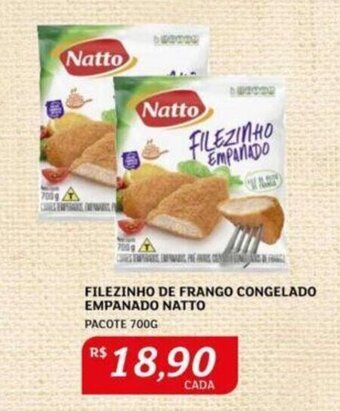 Assaí Atacadista FILEZINHO DE FRANGO CONGELADO EMPANADO NATTO PACOTE 700G oferta
