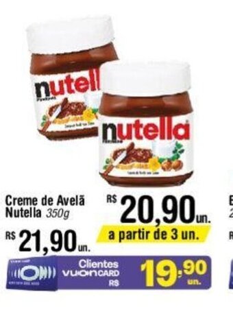 Fort Atacadista Creme de Avelã Nutella 350g oferta
