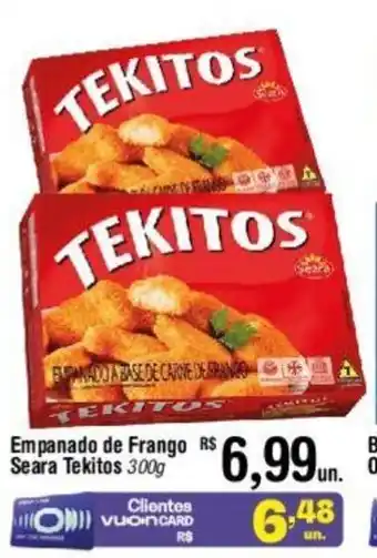 Fort Atacadista Empanado de Frango Seara Tekitos 300g oferta