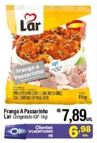 Fort Atacadista Frango A Passarinho Lar Congelado IQF 1kg oferta