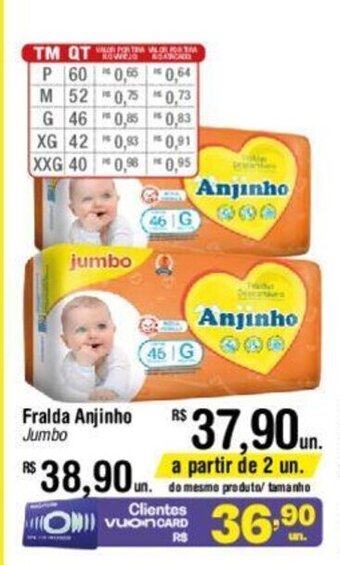 Fort Atacadista Fralda Anjinho Jumbo oferta