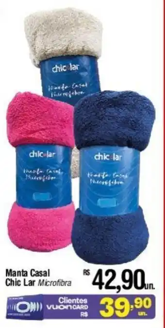 Fort Atacadista Manta Casal Chic Lar Microfibra oferta
