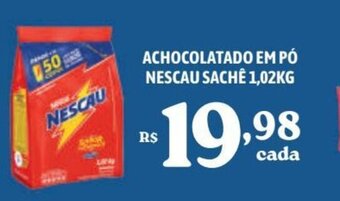 Bahamas Supermercados ACHOCOLATADO EM PÓ NESCAU SACHÊ 1,02KG oferta