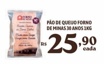 Bahamas Supermercados PÃO DE QUEIJO FORNO DE MINAS 30 ANOS 1KG oferta
