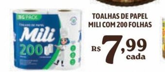 Bahamas Supermercados TOALHAS DE PAPEL MILICOM 200 FOLHAS oferta