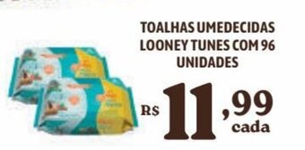 Bahamas Supermercados TOALHAS UMEDECIDAS LOONEY TUNES COM 96 UNIDADES oferta