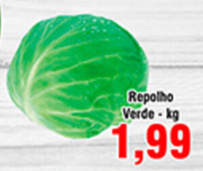 Shibata Supermercados Repolho Verde 1kg oferta