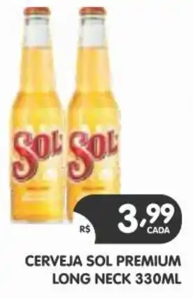 Supermercados Real CERVEJA SOL PREMIUM LONG NECK 330ML oferta