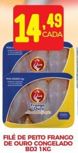 Fort Atacadista FILÉ DE PEITO FRANGO DE OURO CONGELADO BDJ 1KG oferta