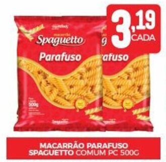 Fort Atacadista MACARRÃO PARAFUSO SPAGUETTO COMUM PC 500G oferta