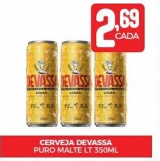 CERVEJA DEVASSA PURO MALTE LT 350ML