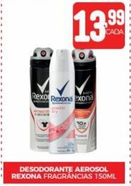 Fort Atacadista DESODORANTE AEROSOL REXONA FRAGRÂNCIAS 150ML oferta