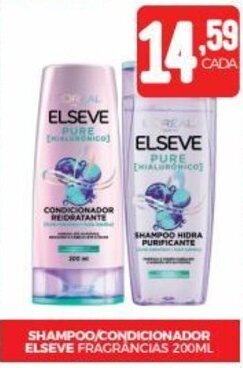 Fort Atacadista SHAMPOO/CONDICIONADOR ELSEVE FRAGRANCIAS 200ML oferta