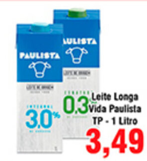 Shibata Supermercados Leite Longa vida Paulista TP 1L oferta