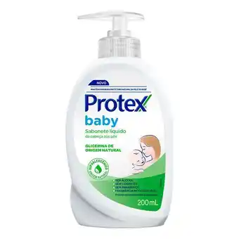 Supermercados Mateus Sabonete líquido de glicerina da cabeça aos pés protex baby oferta