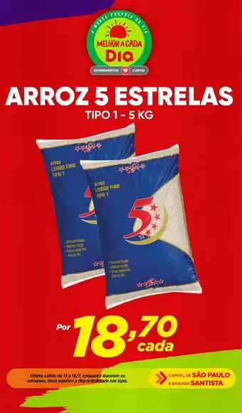 Dia ARROZ 5 ESTRELAS TIPO 1-5 KG oferta