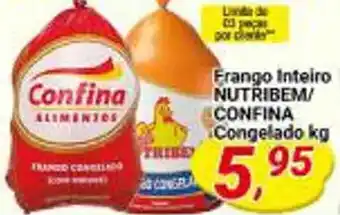 Amarelinha supermercados Frango Inteiro NUTRIBEM/ CONFINA Congelado kg oferta