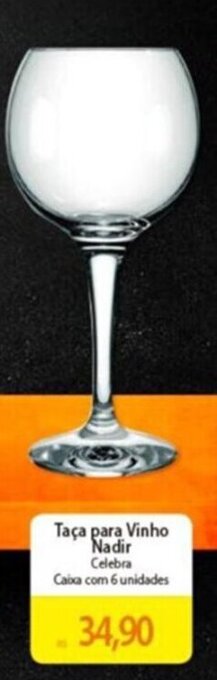 Atacadão Taça para Vinho Nadir Celebra oferta