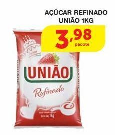 Roldão Açúcar refinado união 1kg oferta