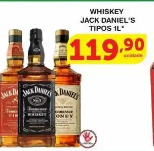 Roldão Whisky jack daniel´s tipos 1l oferta