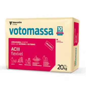 Leroy Merlin Argamassa aciii interno e externo branco 20kg votoran oferta