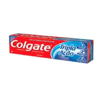 Barracão Supermercado Creme dental colgate tripla ação hortelã 90g oferta