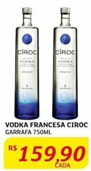 Assaí Atacadista VODKA FRANCESA CIROC SMIRNOFF GARRAFA 750ML oferta
