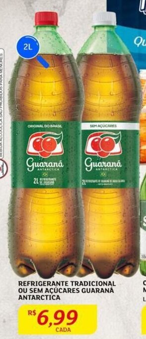 Assaí Atacadista REFRIGERANTE TRADICIONAL OU SEM AÇÚCARES GUARANÁ ANTARCTICA oferta