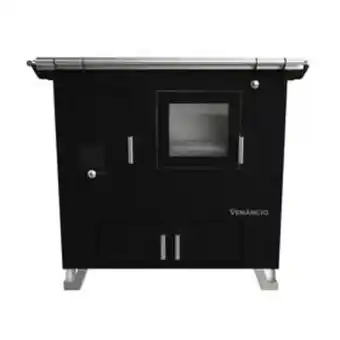 Lojas Certel Fogão a lenha vitrocerâmico bragança venâncio n° 02 com gabinete saída à direita preto oferta