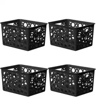 Organizador facilita plástico 4 peças preto new plastic 7441921